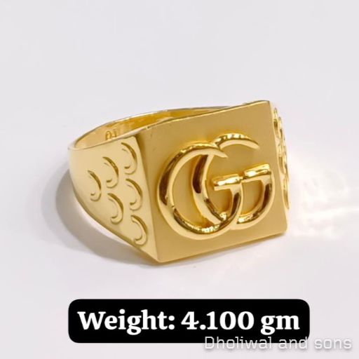 Plain Mens Gold Ring