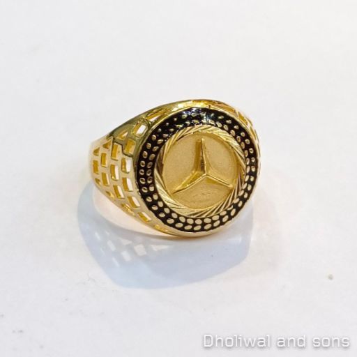 Plain Mens Gold Ring