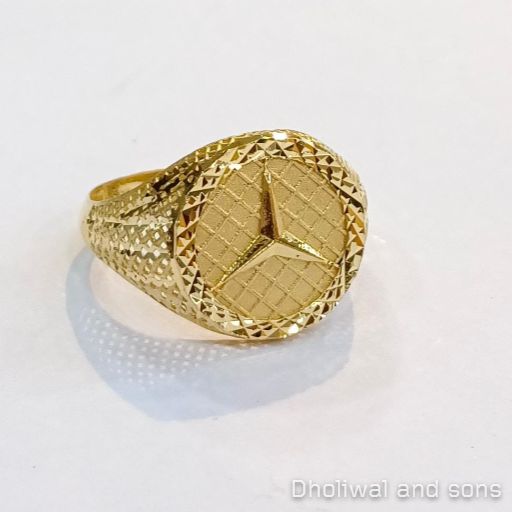 Plain Mens Gold Ring