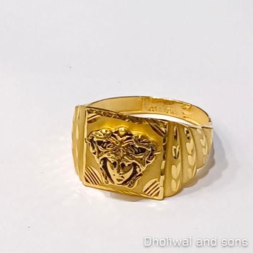 Plain Mens Gold Ring