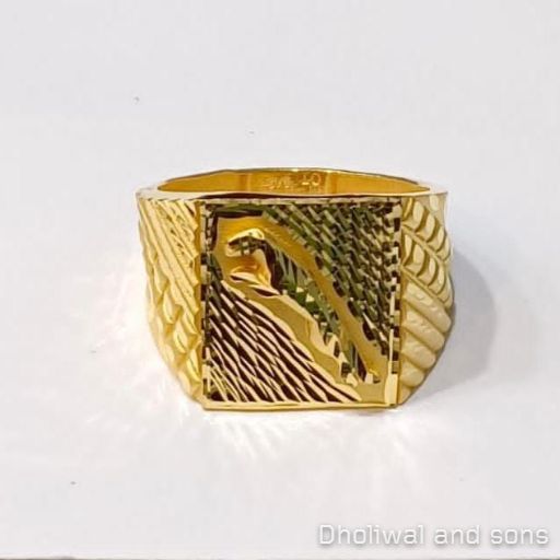 Plain Gold Ring Mens
