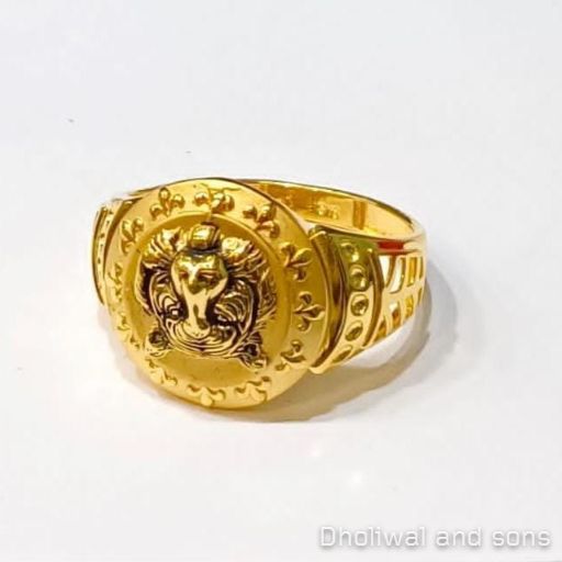 Plain Gold Ring Mens