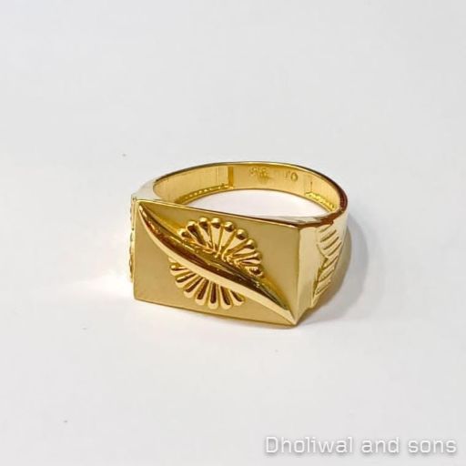 Plain Gold Ring Mens