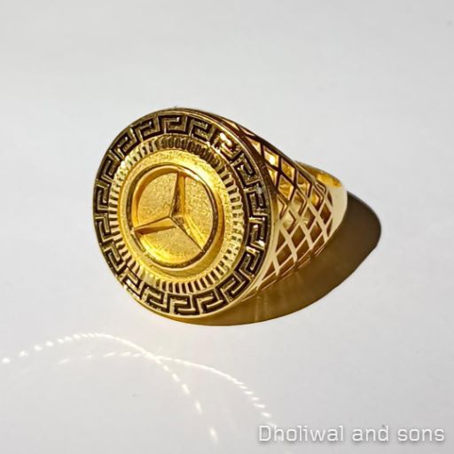 Mens Solid Gold Ring 