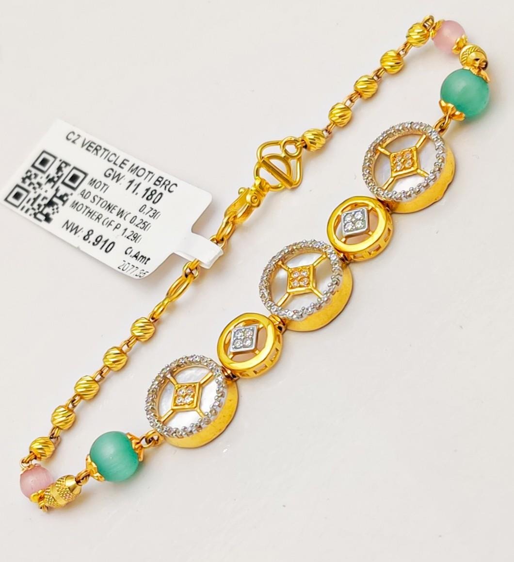 Gold CZ Ladies Bracelet