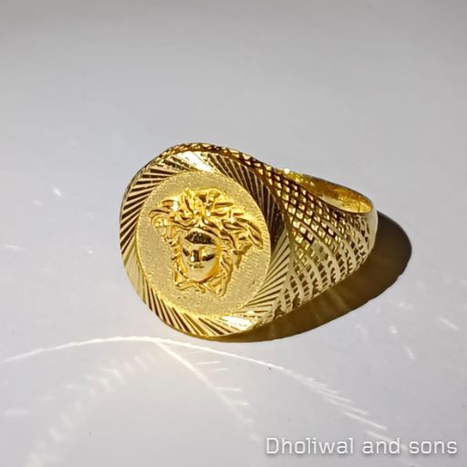 Mens Solid Gold Ring 