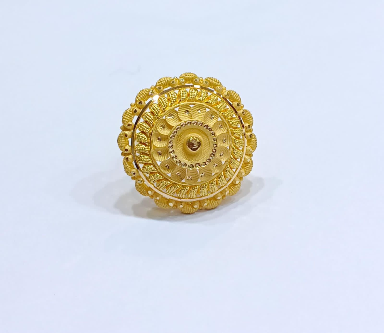 Mandala Gold Ring For Her