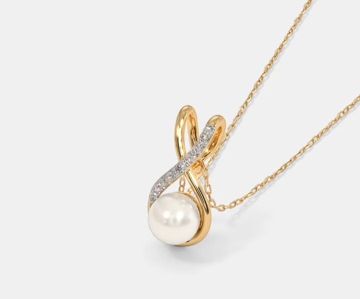 Gold Pearl Pendent