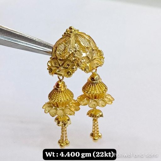 Gold Sui Dhaga Earrings