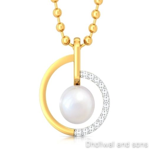 Gold Pearl Pendent