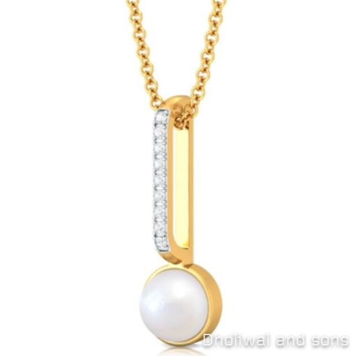Gold Pearl Pendent