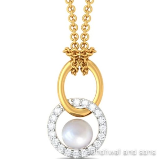 Gold Pearl Pendent