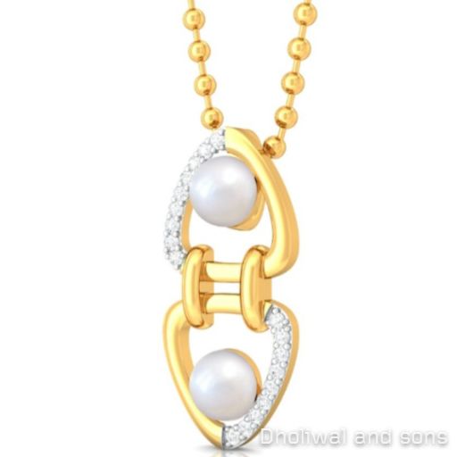 Gold Pearl Pendent