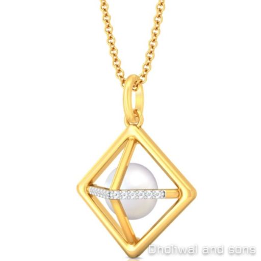 Gold Pearl Pendent