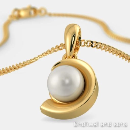 Gold Pearl Pendent